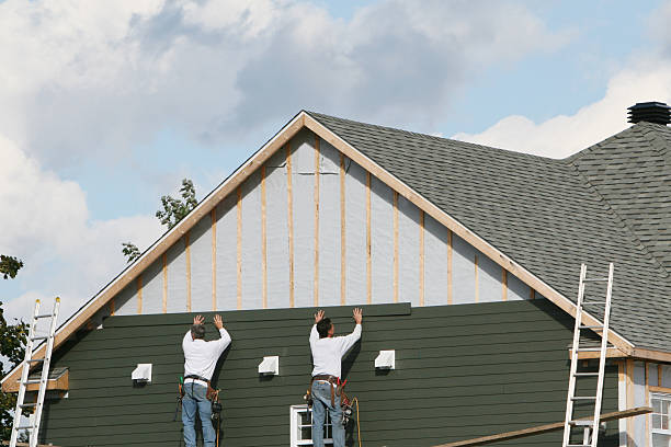 Professional Siding Contractor technician working in Winthrop, MN